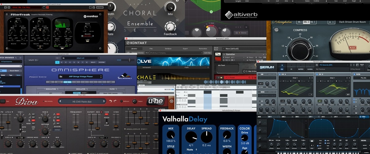 different vst plugins